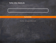 Tablet Screenshot of heilen-ohne-chemie.de